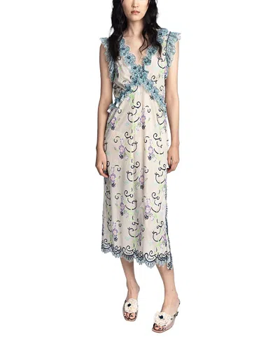 Anna Sui Lady Chatterley's Lace Dress In Multi