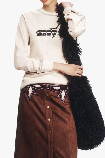 Anna Sui Logo Tees Thermal T-shirt In Neutral