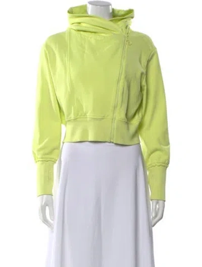 Pre-owned Anna Sui Long Sleeve Hoodie In Green