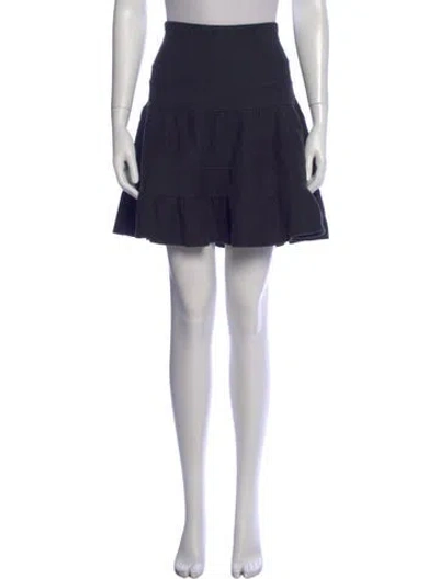 Pre-owned Anna Sui Mini Skirt In Blue