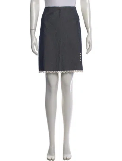 Pre-owned Anna Sui Mini Skirt In Gray