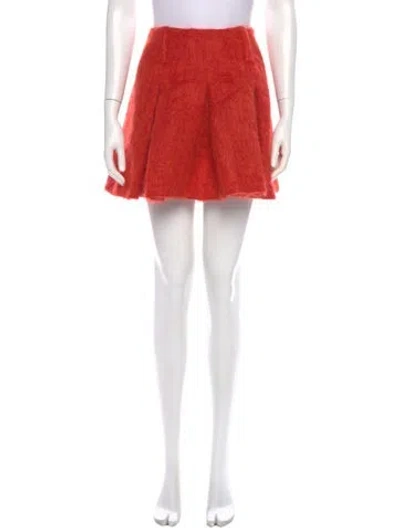 Pre-owned Anna Sui Mini Skirt In Orange