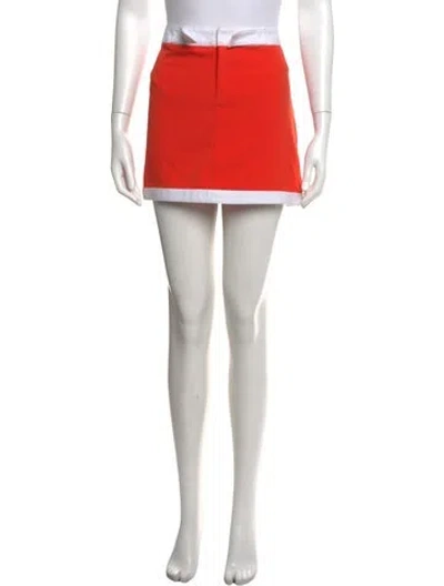 Pre-owned Anna Sui Mini Skirt In Orange