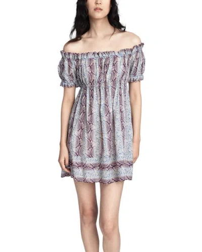 Anna Sui Ombre Ribbons Cotton Dress In Multi