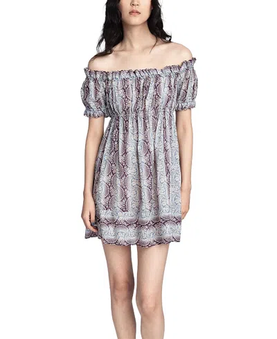Anna Sui Ombre Ribbons Cotton Dress In Multi