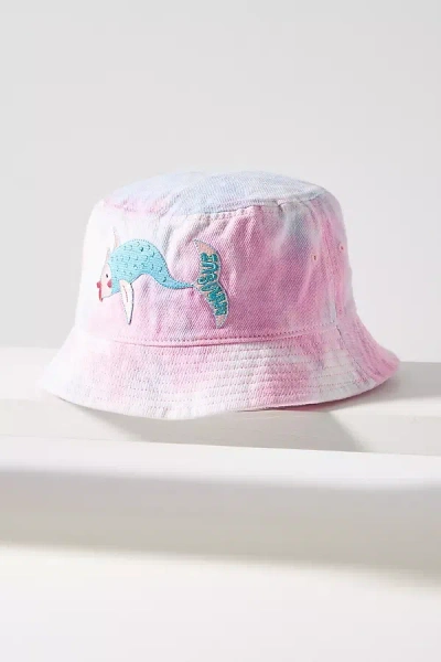 Anna Sui Patch Tie-dye Bucket Hat In Pink