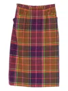 Anna Sui Plaid-pattern Midi Skirt In Multi