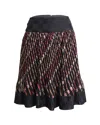 Anna Sui Printed Knee Length Skirt In Multicolor Silk In Multi
