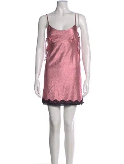 Pre-owned Anna Sui Printed Mini Dress