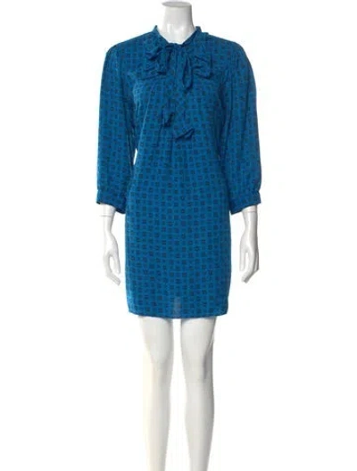 Pre-owned Anna Sui Printed Mini Dress In Multi