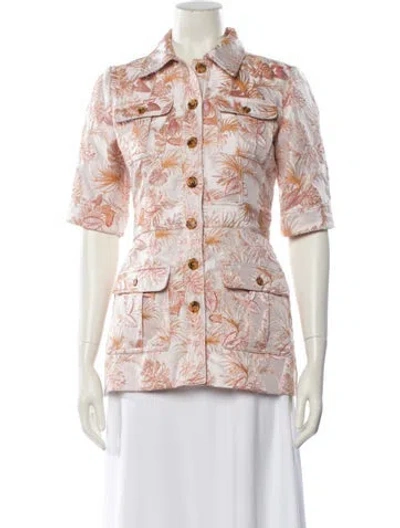 Pre-owned Anna Sui Printed Sweater In Pink