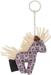 Anna Sui Purple Graphic Keychain In Multi