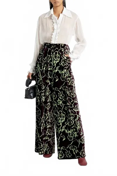 Anna Sui Ruffled Lyocell-georgette Blouse In White