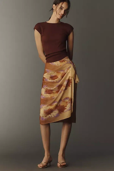 Anna Sui Sarong Skirt In Multi