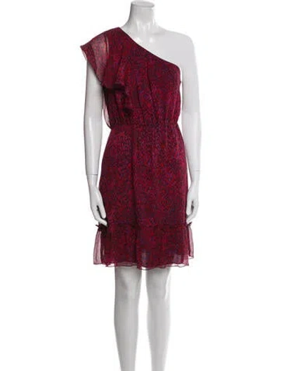 Pre-owned Anna Sui Silk Knee-length Dress In Red
