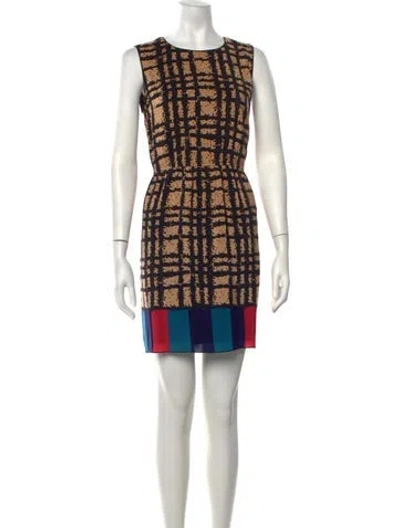 Pre-owned Anna Sui Silk Mini Dress In Black