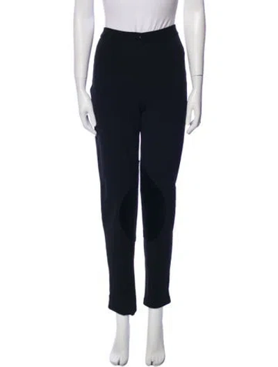 Pre-owned Anna Sui Skinny Leg Pants In Black