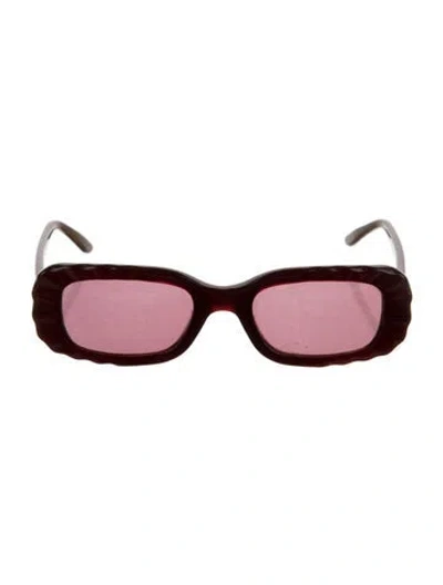 Pre-owned Anna Sui Square Tinted Sunglasses In Multi