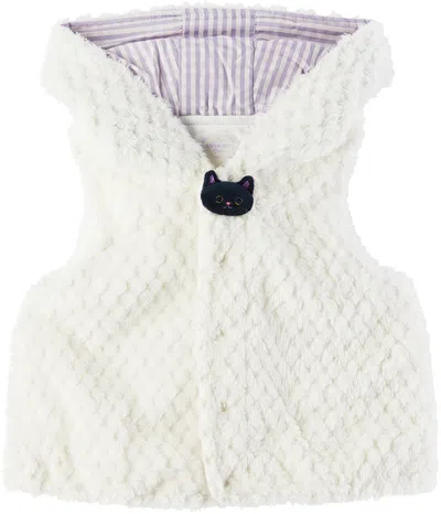 Anna Sui Ssense Exclusive Baby Off-white Vest In Off-white 03