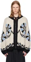 ANNA SUI SSENSE EXCLUSIVE BLACK & BLUE CARDIGAN