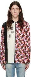 Anna Sui Ssense Exclusive Multicolour Blooming Hearts Sweatshirt In Lavender Multi