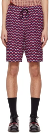 Anna Sui Ssense Exclusive Red Shorts In Rouge Multi