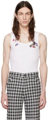 Anna Sui Ssense Exclusive White Tank Top In White Multi