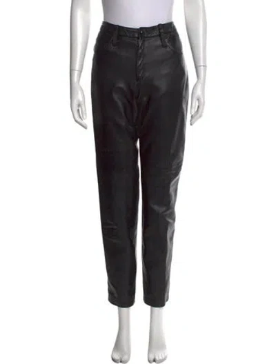 Pre-owned Anna Sui Straight Leg Pants In Gray