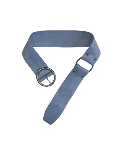Anna Sui Suede Belt In Blue