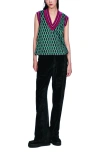 Anna Sui Velour Pants In Green