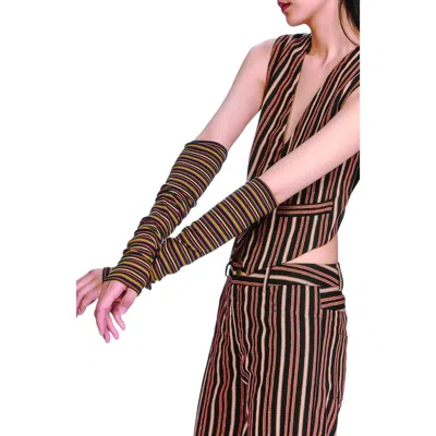 Anna Sui Venetian Stripe Arm Warmers