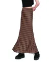 Anna Sui Venetian Stripe Trumpet Skirt In Multi