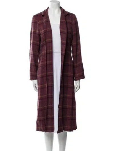 Pre-owned Anna Sui Vintage 2000's Coat W/ Tags In Burgundy