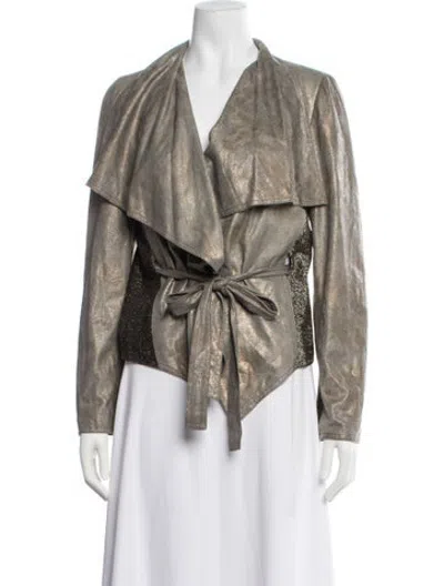Pre-owned Anna Sui Vintage 2010's Jacket In Gold/metallic/neutrals