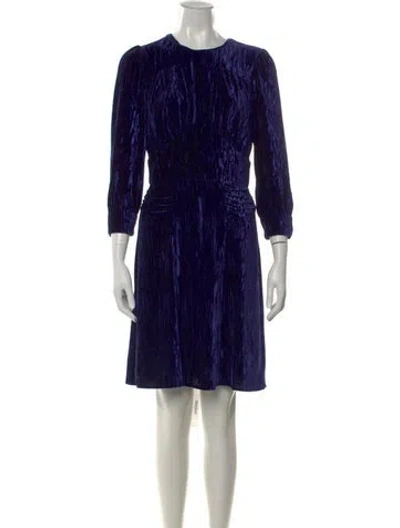 Pre-owned Anna Sui Vintage Knee-length Dress In Blue