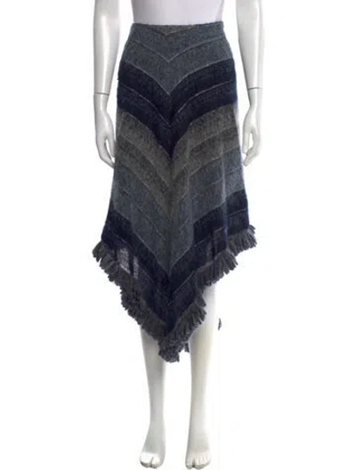 Pre-owned Anna Sui Vintage Knee-length Skirt In Blue