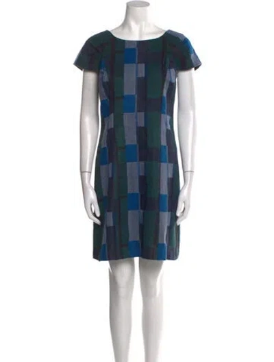 Pre-owned Anna Sui Vintage Mini Dress In Blue