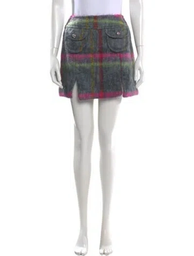 Pre-owned Anna Sui Vintage Mini Skirt In Pink