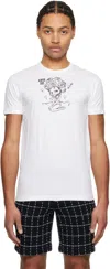Anna Sui White Beach Girl Baby T-shirt In White