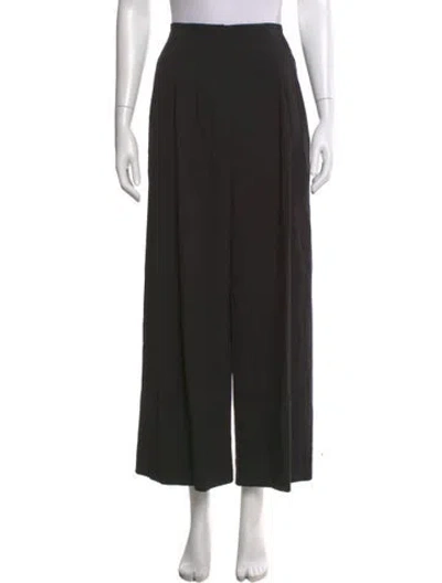 Pre-owned Anna Sui Wide Leg Pants In Black
