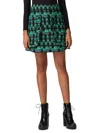 ANNA SUI WOMEN'S FLORAL JACQUARD MINI SKIRT