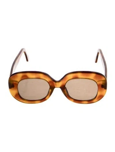 Pre-owned Anna Sui X Fellow Earthlings Oversize Sunglasses In Brown