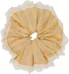 Anna Sui Yellow Lace Scrunchie In Yellow