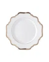 Anna Weatherley 22k Gold Rimmed Bread & Butter Plate In White