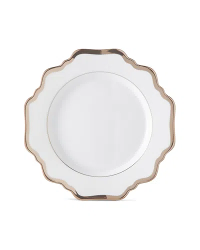 Anna Weatherley 22k Gold Rimmed Bread & Butter Plate In White