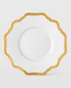 Anna Weatherley Antique White With Gold Saucer In Multi