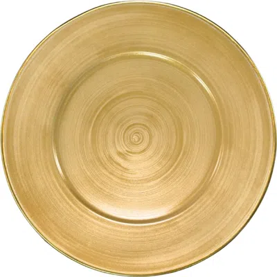 Anna Weatherley Anna's Charger Plate In Brushed Gold