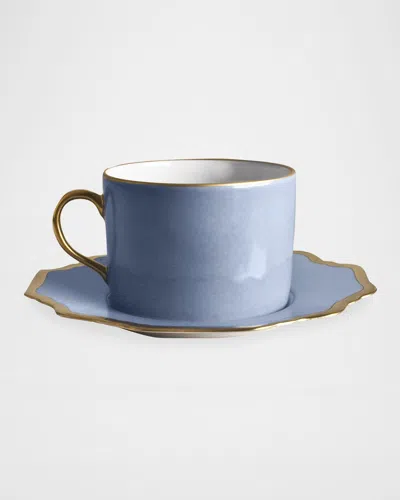 Anna Weatherley Anna's Palatte Sky Blue Tea Saucer