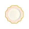 Anna Weatherley Dusty Rose Rimmed Bread & Butter Plate In Dusty Rose