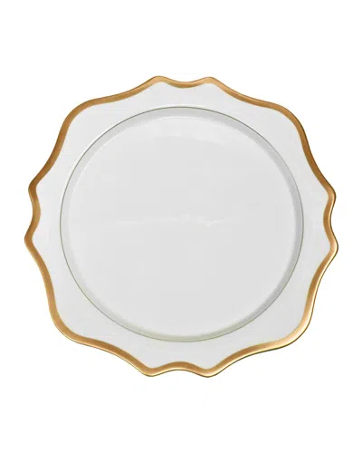 Anna Weatherley Antique White With Gold Charger